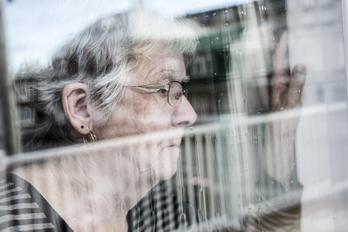 Storm Preparedness older woman worrying about storm preparedness